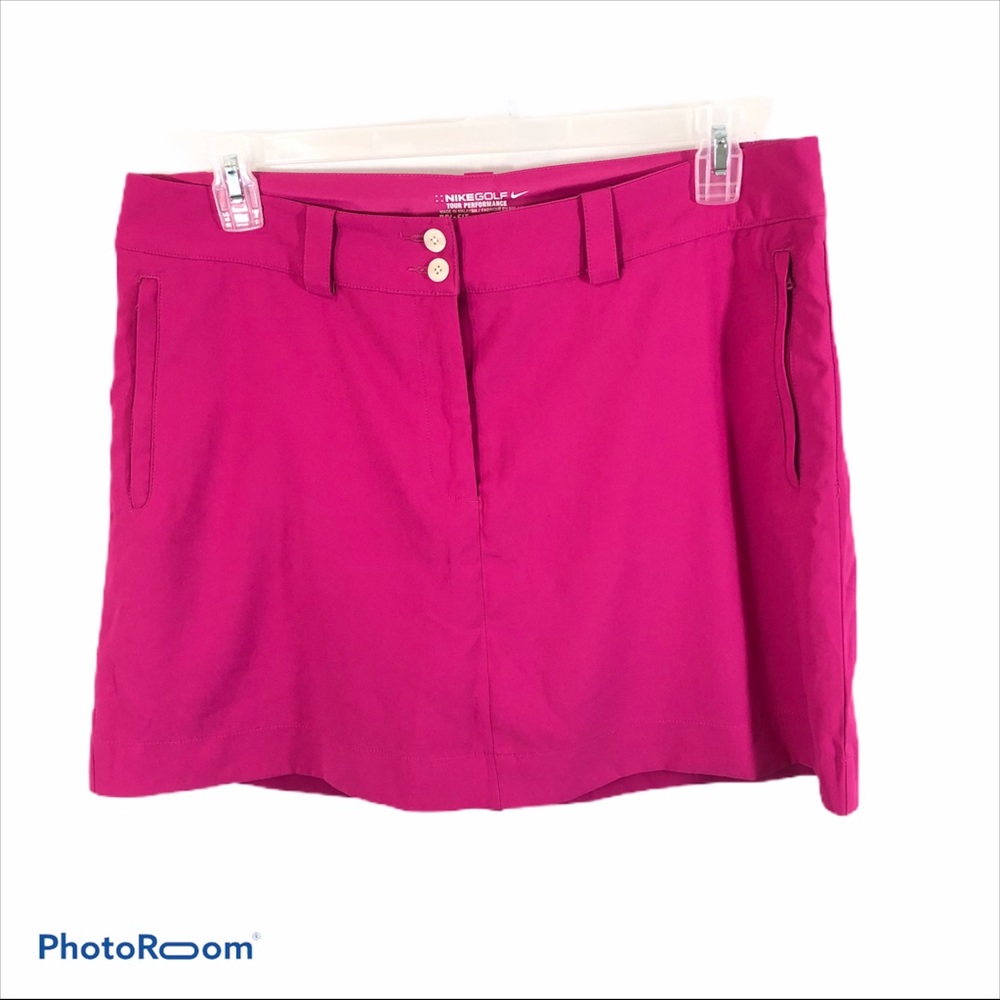 Bright Pink Ladies Nike DriFit Golf Skort Size 12 - Picture 5 of 8